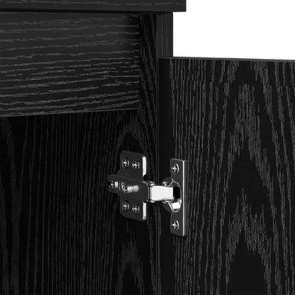 vidaXL Sideboard Schwarz Eichen-Optik 60 x 35 x 70 cm Holzwerkstoff