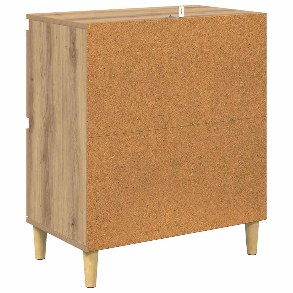 vidaXL Sideboard Artisan-Eiche 60 x 35 x 70 cm Holzwerkstoff
