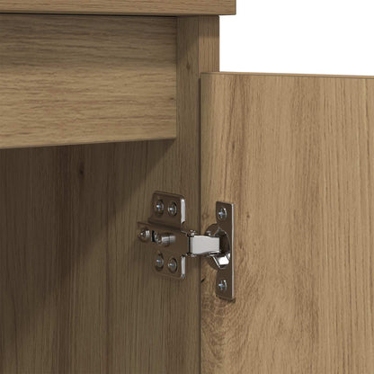vidaXL Sideboard Artisan-Eiche 60 x 35 x 70 cm Verbundholz und Eisen