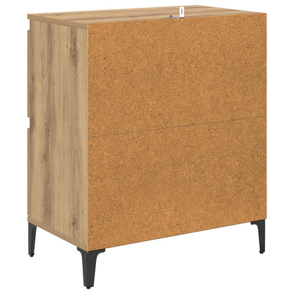 vidaXL Sideboard Artisan-Eiche 60 x 35 x 70 cm Verbundholz und Eisen