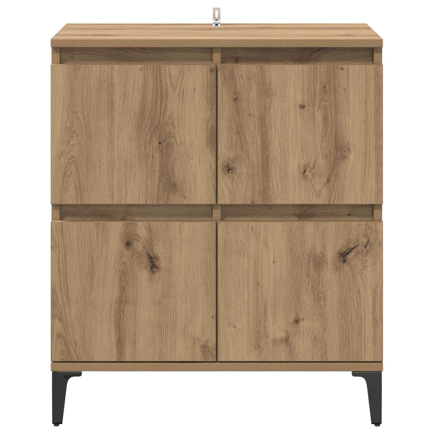 vidaXL Sideboard Artisan-Eiche 60 x 35 x 70 cm Verbundholz und Eisen