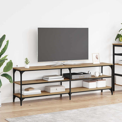 vidaXL TV-Schränk Artisan-Eiche 160 x 30 x 50 cm Verbundholz und Eisen