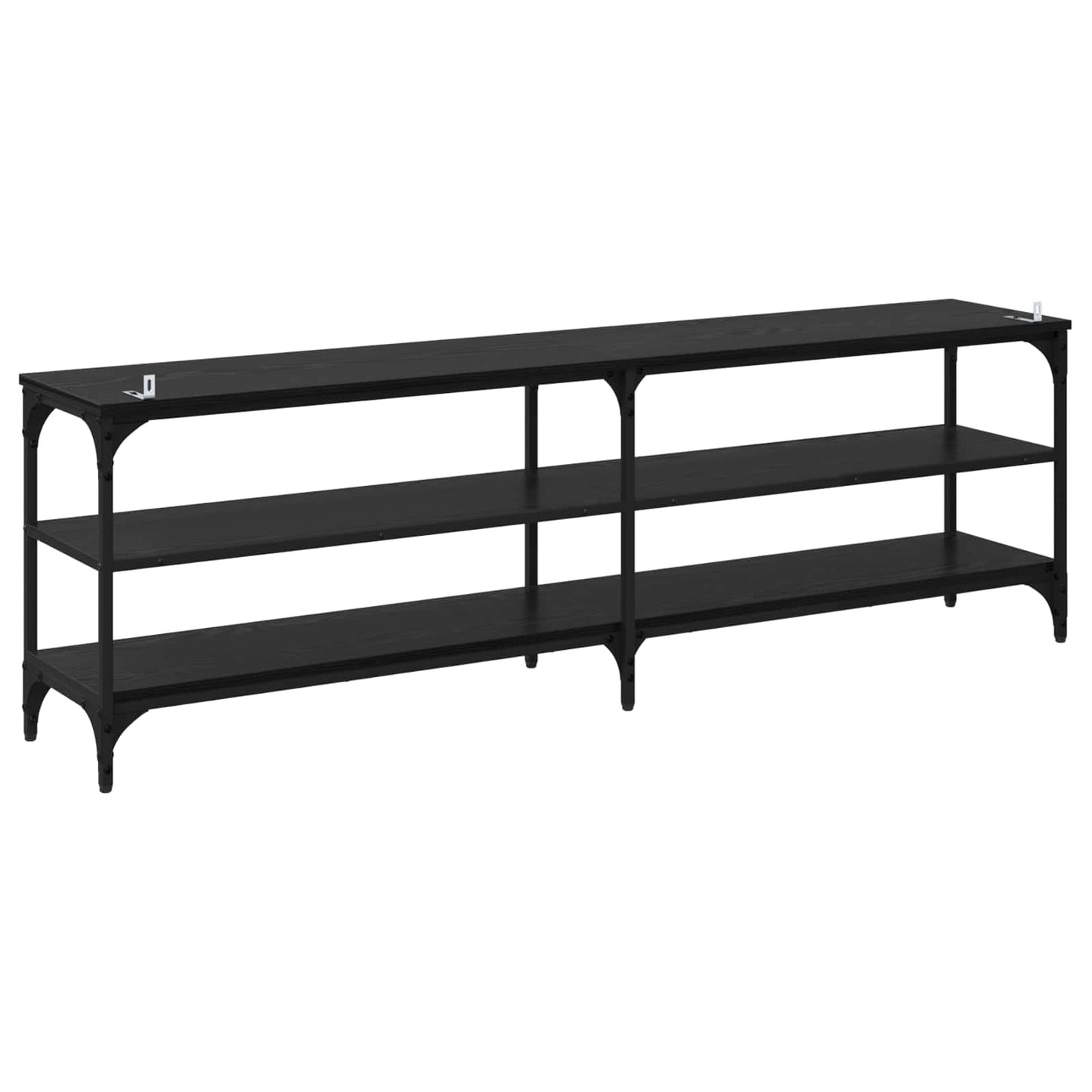 vidaXL TV-Schränk Schwarz Eichen-Optik 160 x 30 x 50 cm