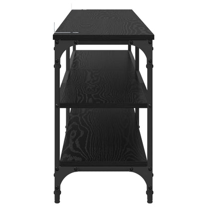 vidaXL TV-Schränk Schwarz Eichen-Optik 160 x 30 x 50 cm
