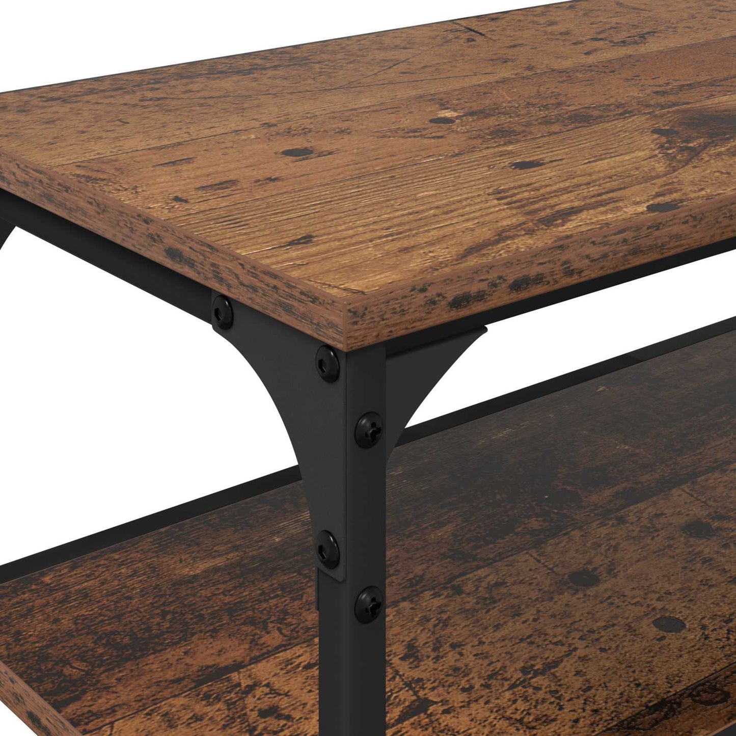 vidaXL TV-Schränk Altholz 200 x 30 x 50 cm Verbundholz und Eisen