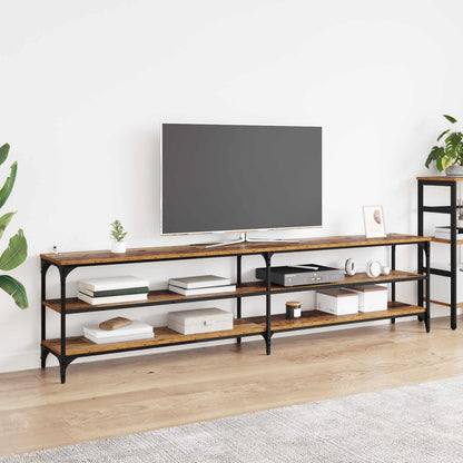 vidaXL TV-Schränk Altholz 200 x 30 x 50 cm Verbundholz und Eisen