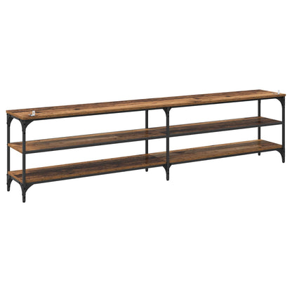 vidaXL TV-Schränk Altholz 200 x 30 x 50 cm Verbundholz und Eisen