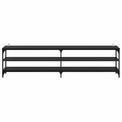 TV-Schränk Schwarz Eichen-Optik 200 x 30 x 50 cm