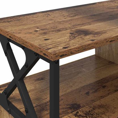 vidaXL TV-Schränk Altholz 90 x 33 x 45 cm Ingenieure Holz und Stahl