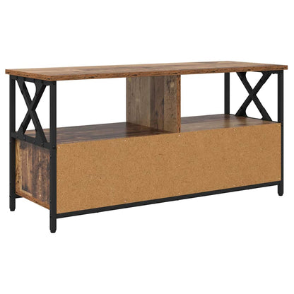 vidaXL TV-Schränk Altholz 90 x 33 x 45 cm Ingenieure Holz und Stahl