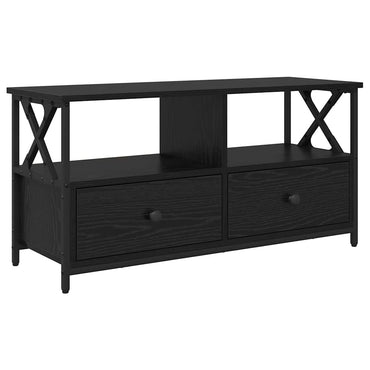vidaXL TV-Schränk mit Schubladen Schwarz Eichen-Optik 90 x 33 x 45 cm