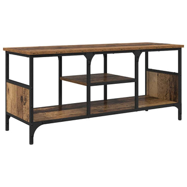 vidaXL TV-Schränk Altholz 100 x 35 x 45 cm Verbundholz und Eisen