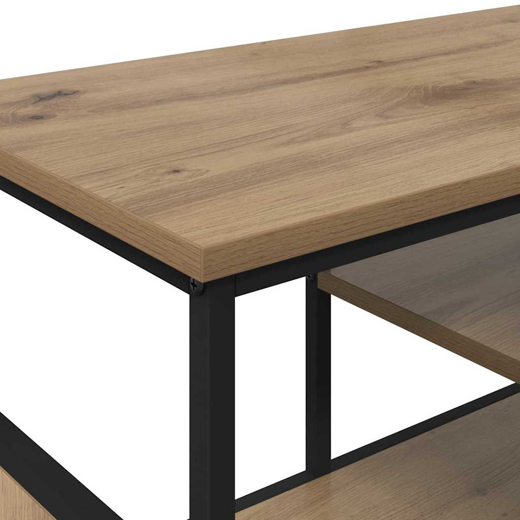 vidaXL TV-Schränk Artisan-Eiche 100 x 35 x 45 cm Verbundholz und Eisen