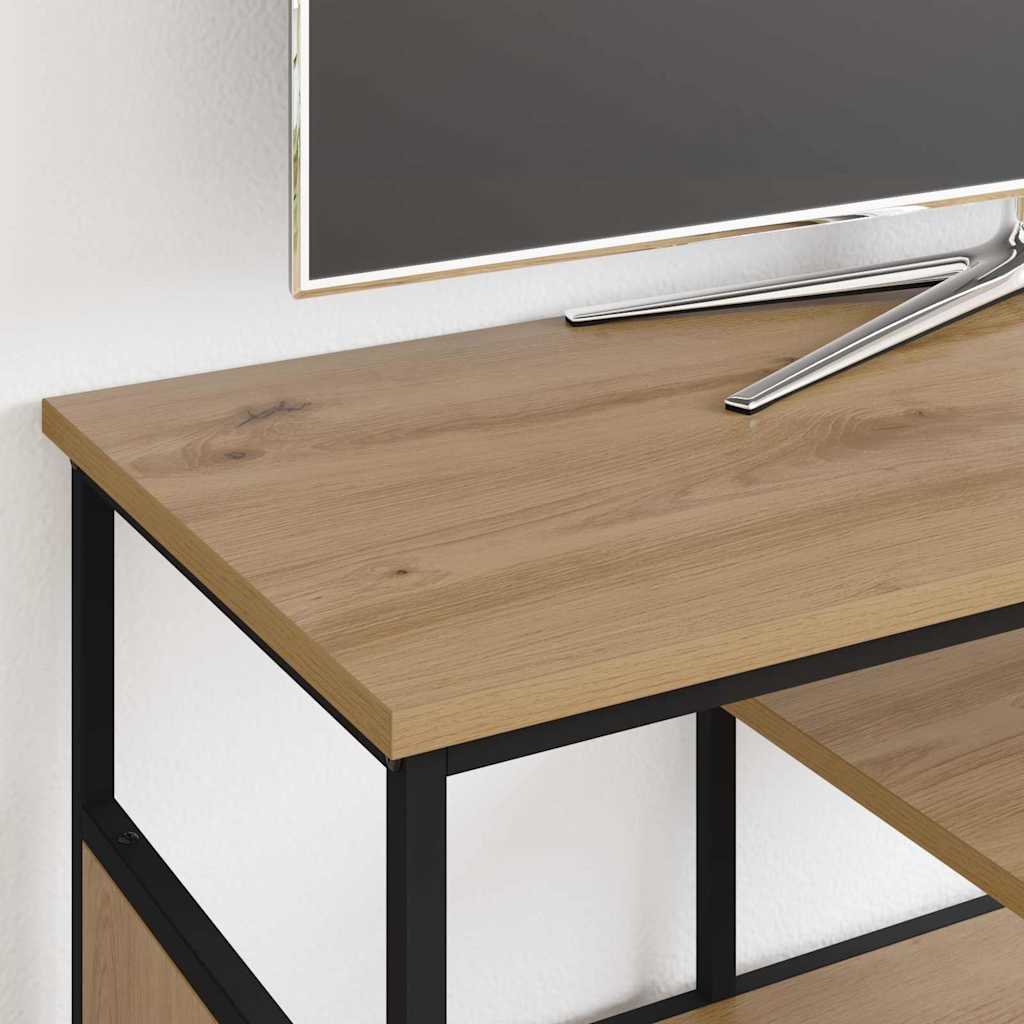 vidaXL TV-Schränk Artisan-Eiche 100 x 35 x 45 cm Verbundholz und Eisen