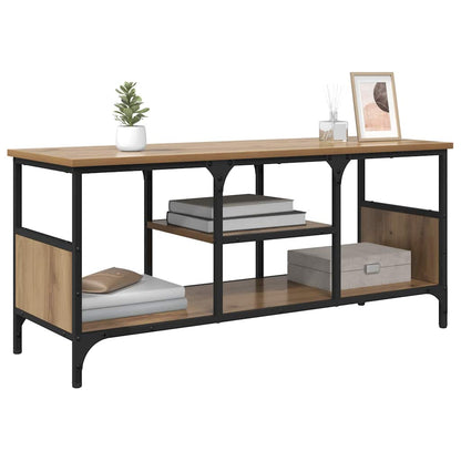 vidaXL TV-Schränk Artisan-Eiche 100 x 35 x 45 cm Verbundholz und Eisen