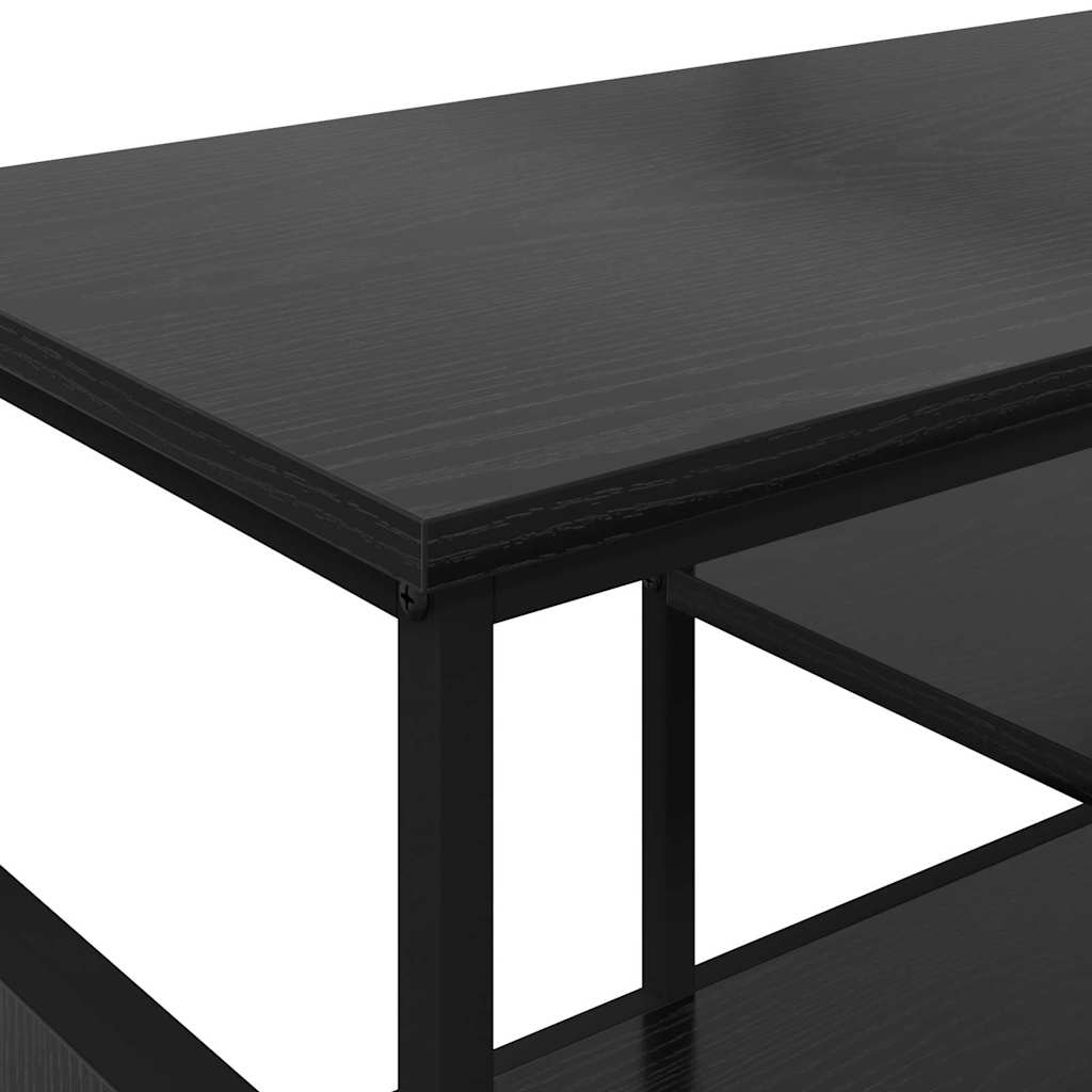 vidaXL TV-Schränk Schwarz Eichen-Optik 100 x 35 x 45 cm