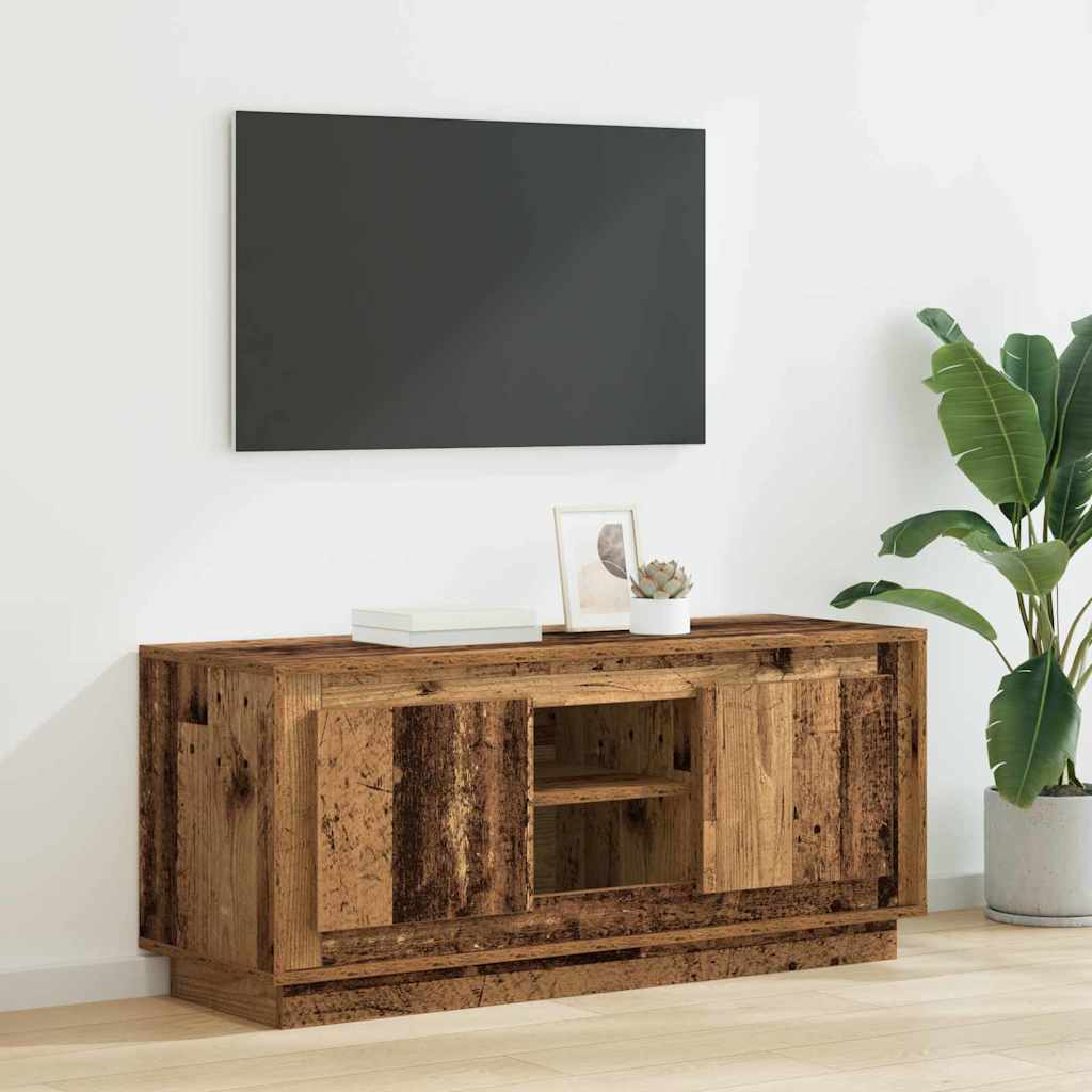 vidaXL TV-Schränk Altholz 102 x 35 x 45 cm Holzwerkstoff