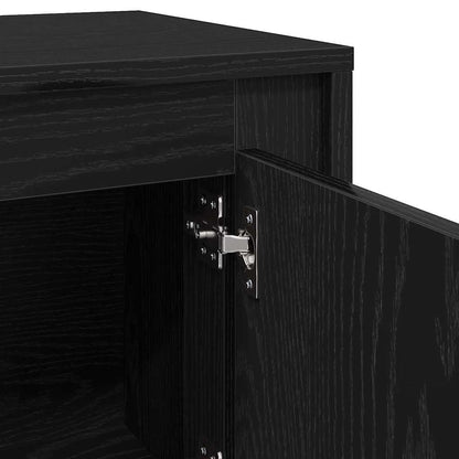 vidaXL TV-Schränk Schwarz Eichen-Optik 102 x 35 x 45 cm Holzwerkstoff
