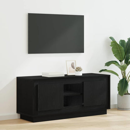 vidaXL TV-Schränk Schwarz Eichen-Optik 102 x 35 x 45 cm Holzwerkstoff