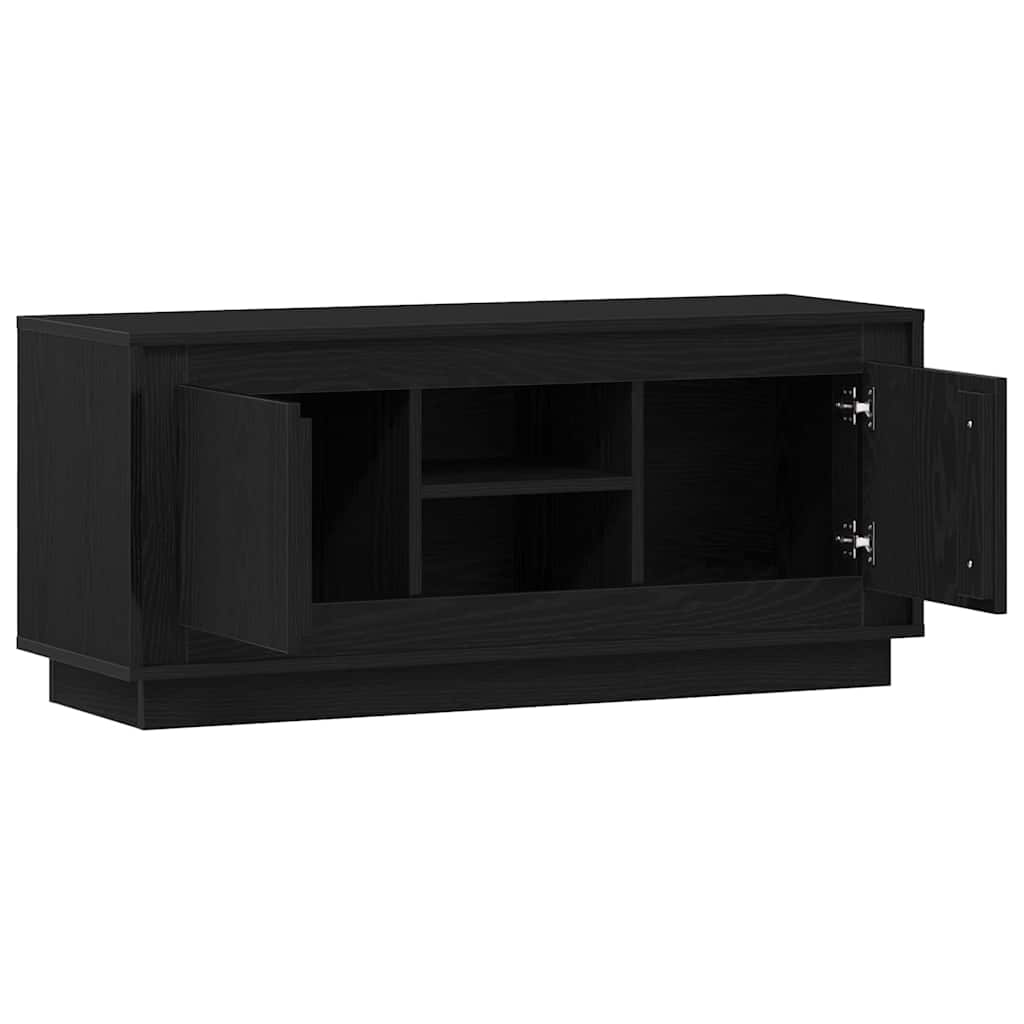 vidaXL TV-Schränk Schwarz Eichen-Optik 102 x 35 x 45 cm Holzwerkstoff