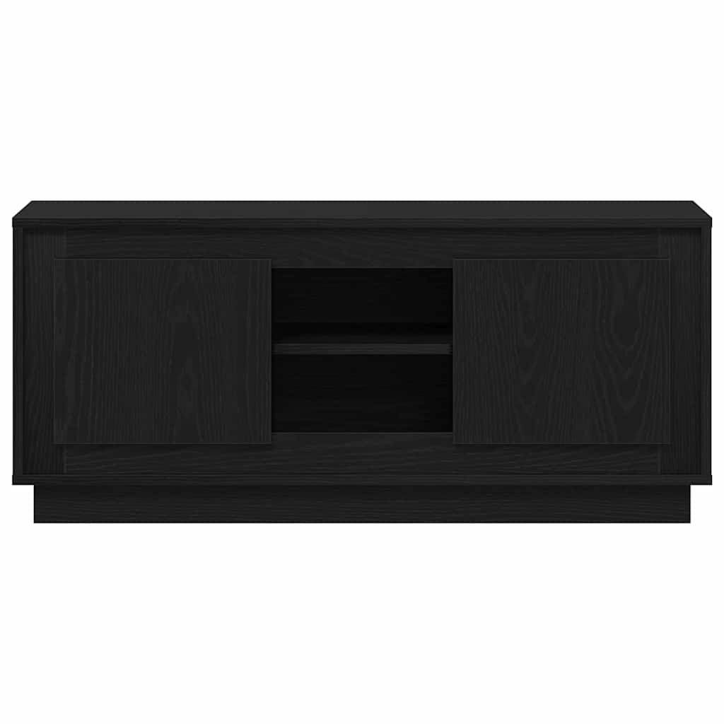vidaXL TV-Schränk Schwarz Eichen-Optik 102 x 35 x 45 cm Holzwerkstoff