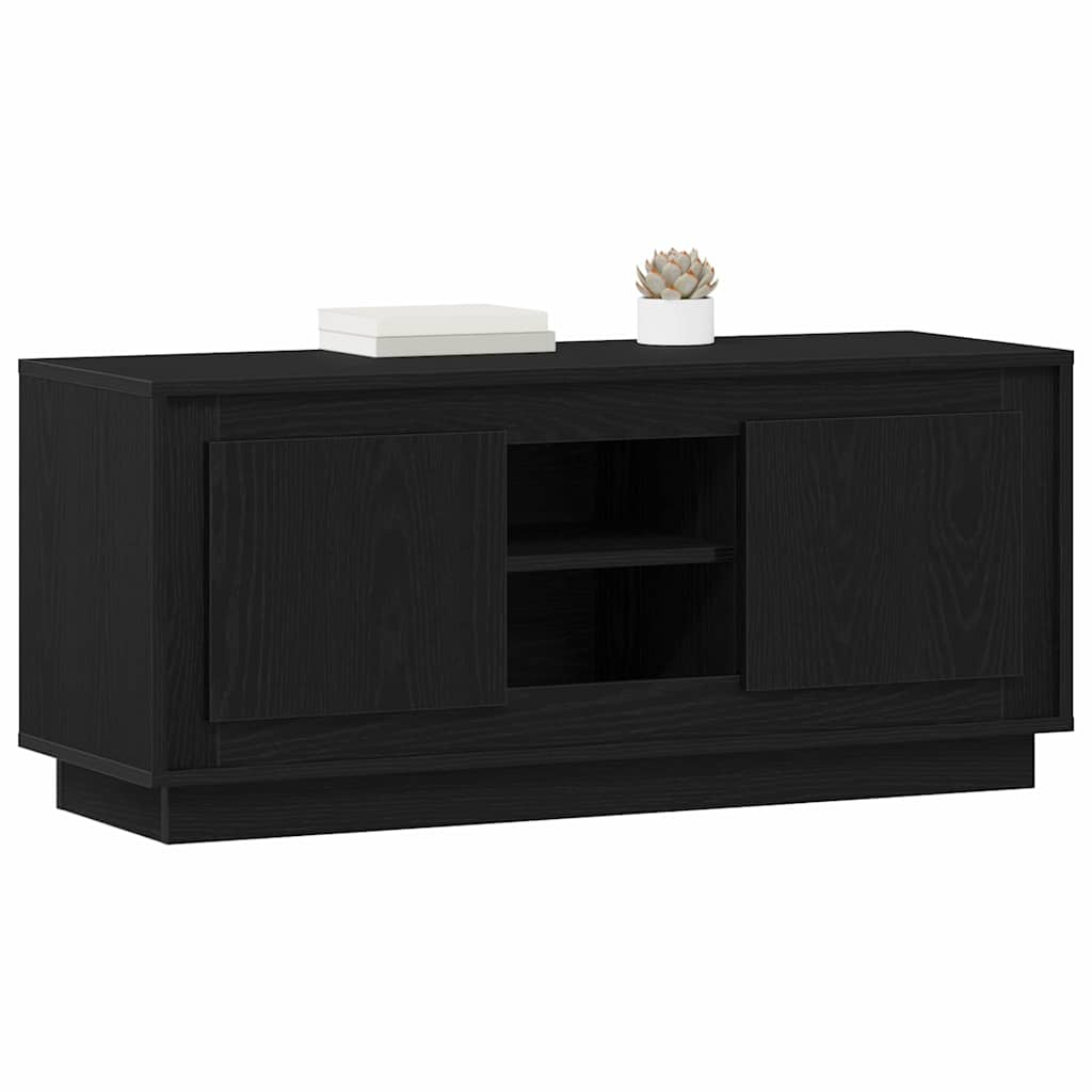 vidaXL TV-Schränk Schwarz Eichen-Optik 102 x 35 x 45 cm Holzwerkstoff