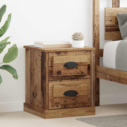 vidaXL Nachttisch Altholz 39 x 39 x 47,5 cm Holzwerkstoff