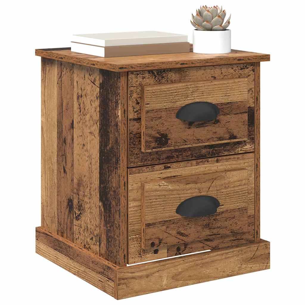 vidaXL Nachttisch Altholz 39 x 39 x 47,5 cm Holzwerkstoff