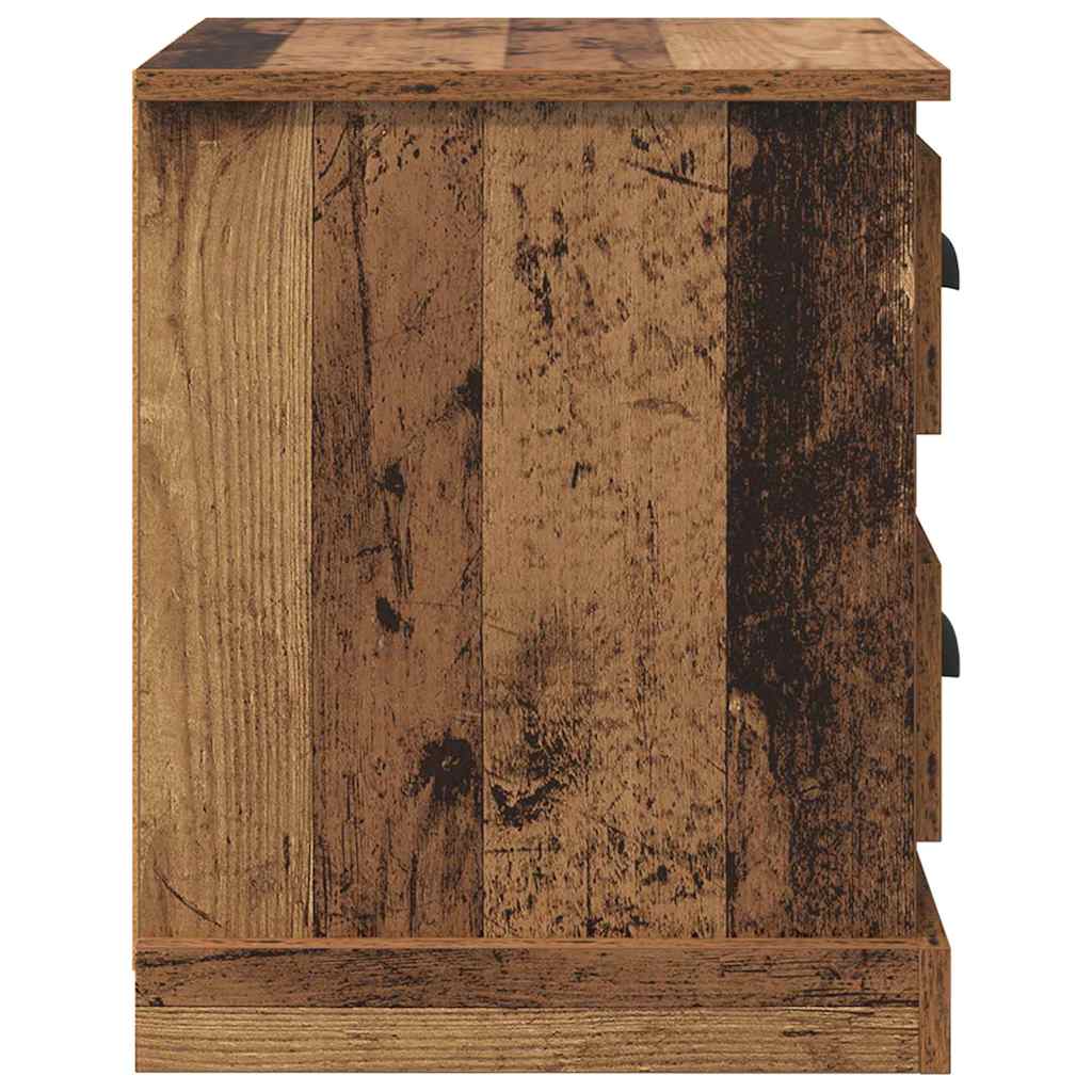 vidaXL Nachttisch Altholz 39 x 39 x 47,5 cm Holzwerkstoff