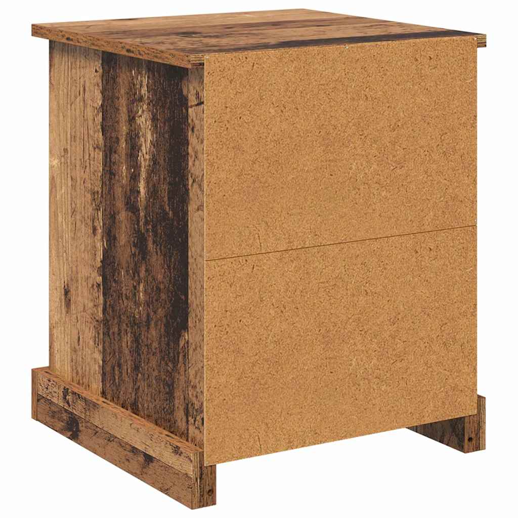 Nachttisch 2 pcs Altholz 39 x 39 x 47,5 cm Holzwerkstoff