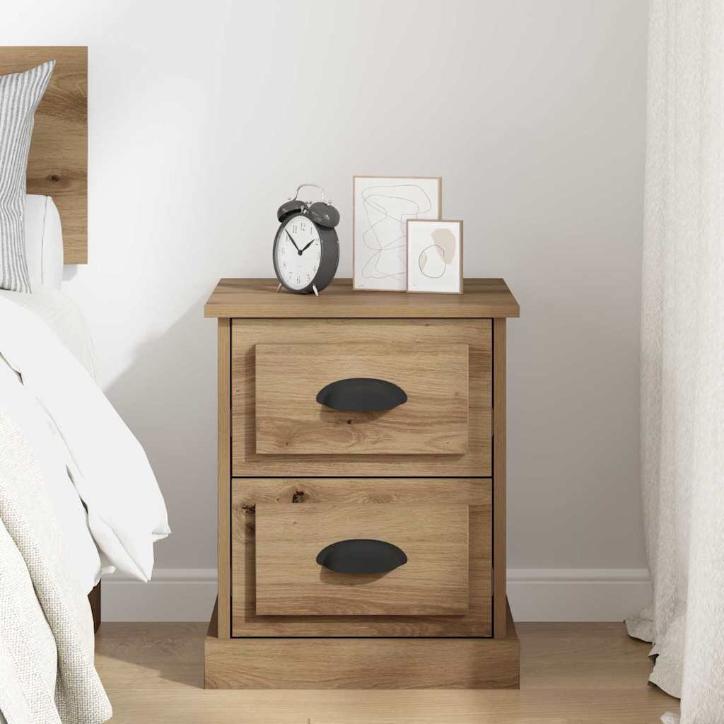 vidaXL Nachttisch Artisan-Eiche 39 x 39 x 47,5 cm Holzwerkstoff