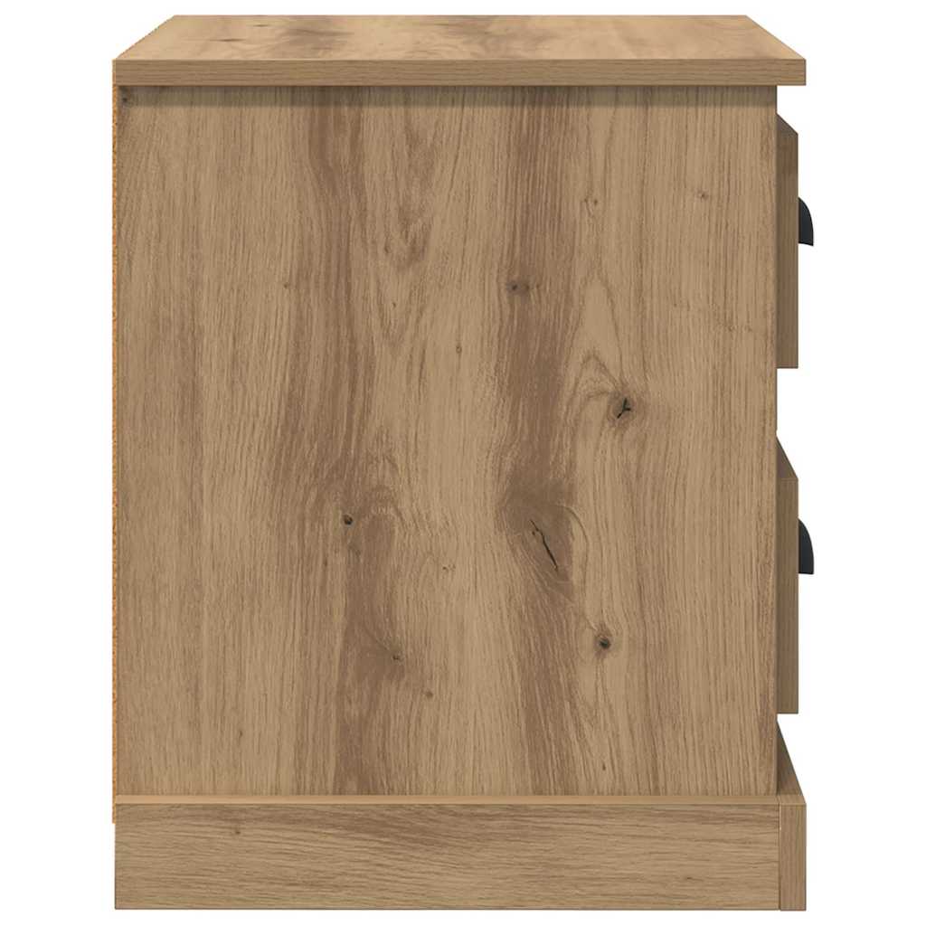 vidaXL Nachttisch Artisan-Eiche 39 x 39 x 47,5 cm Holzwerkstoff