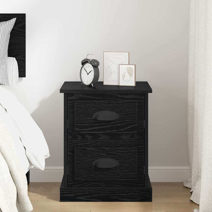 vidaXL Nachttisch Schwarz Eichen-Optik 39 x 39 x 47,5 cm Holzwerkstoff