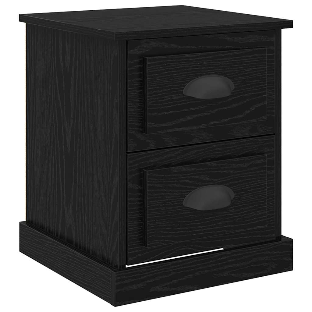 vidaXL Nachttisch Schwarz Eichen-Optik 39 x 39 x 47,5 cm Holzwerkstoff