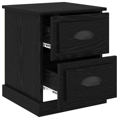 vidaXL Nachttisch Schwarz Eichen-Optik 39 x 39 x 47,5 cm Holzwerkstoff