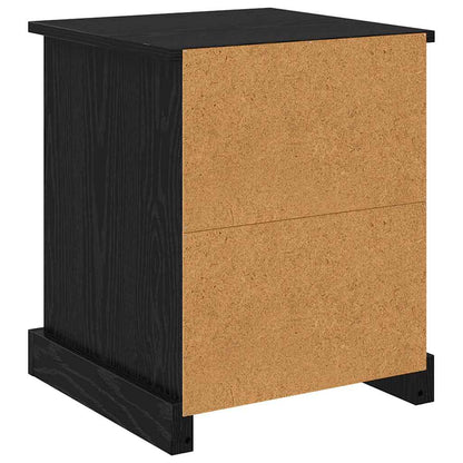 vidaXL Nachttisch Schwarz Eichen-Optik 39 x 39 x 47,5 cm Holzwerkstoff