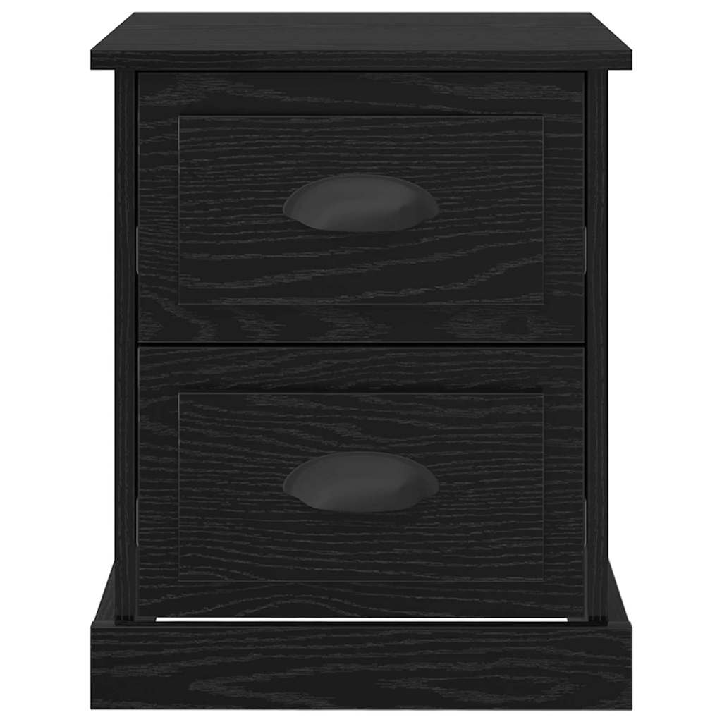 vidaXL Nachttisch Schwarz Eichen-Optik 39 x 39 x 47,5 cm Holzwerkstoff