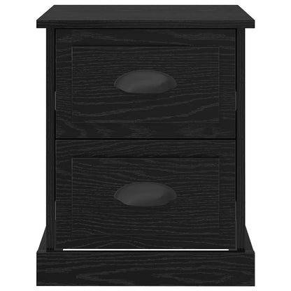 vidaXL Nachttisch Schwarz Eichen-Optik 39 x 39 x 47,5 cm Holzwerkstoff