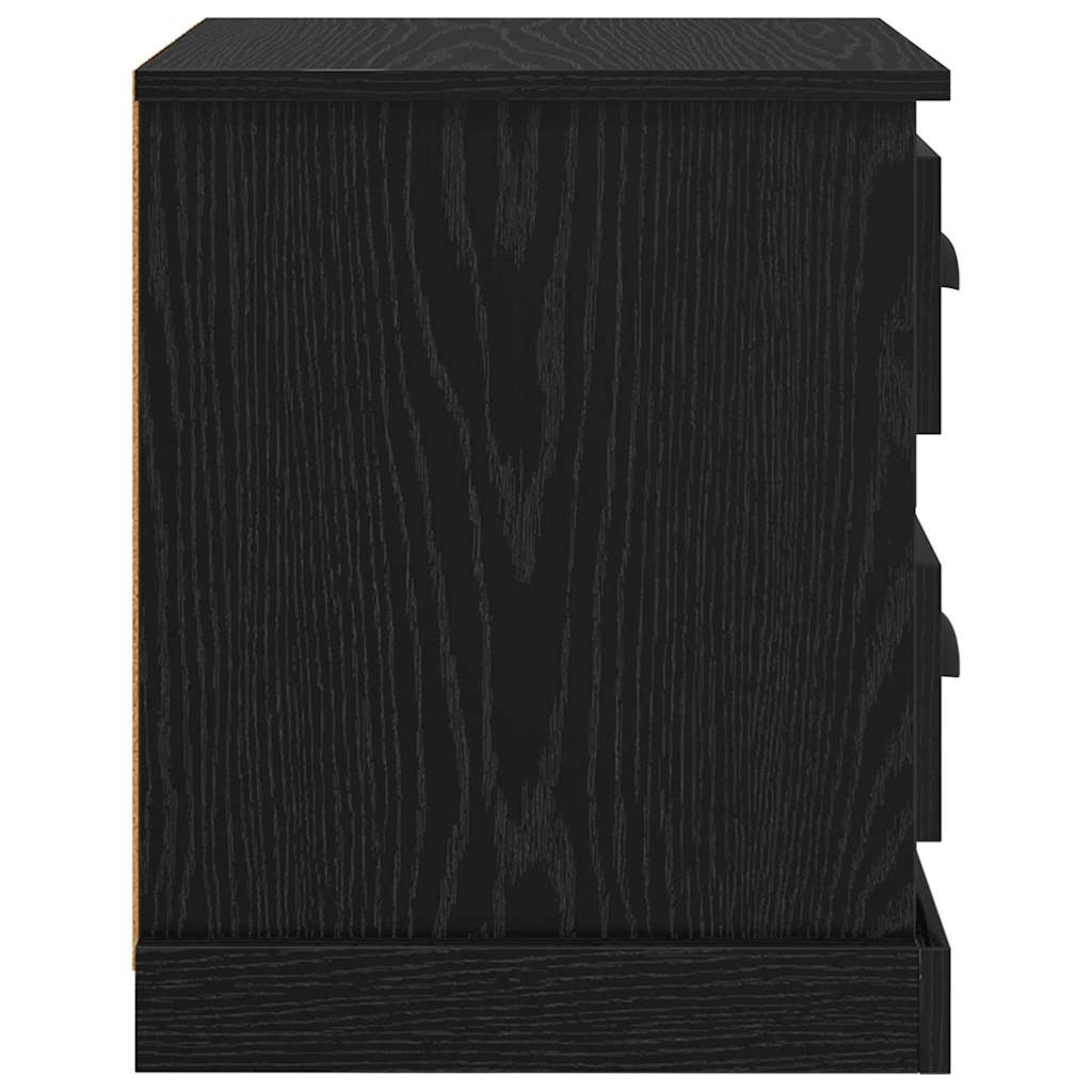 vidaXL Nachttisch Schwarz Eichen-Optik 39 x 39 x 47,5 cm Holzwerkstoff