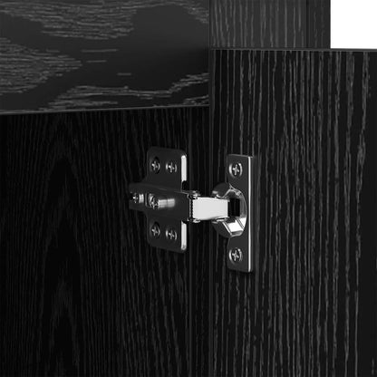 Sideboard Schwarz Eichen-Optik 70 x 35,5 x 67,5 cm