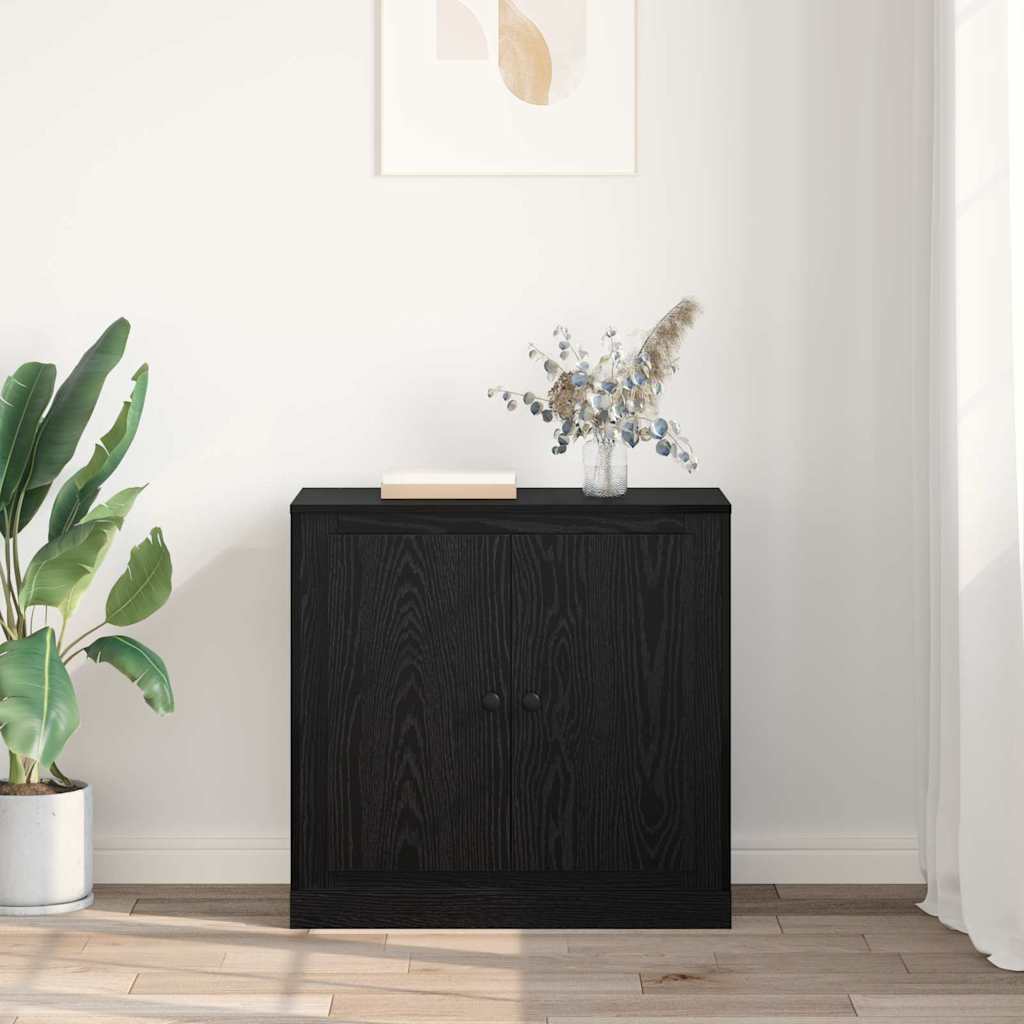 Sideboard Schwarz Eichen-Optik 70 x 35,5 x 67,5 cm