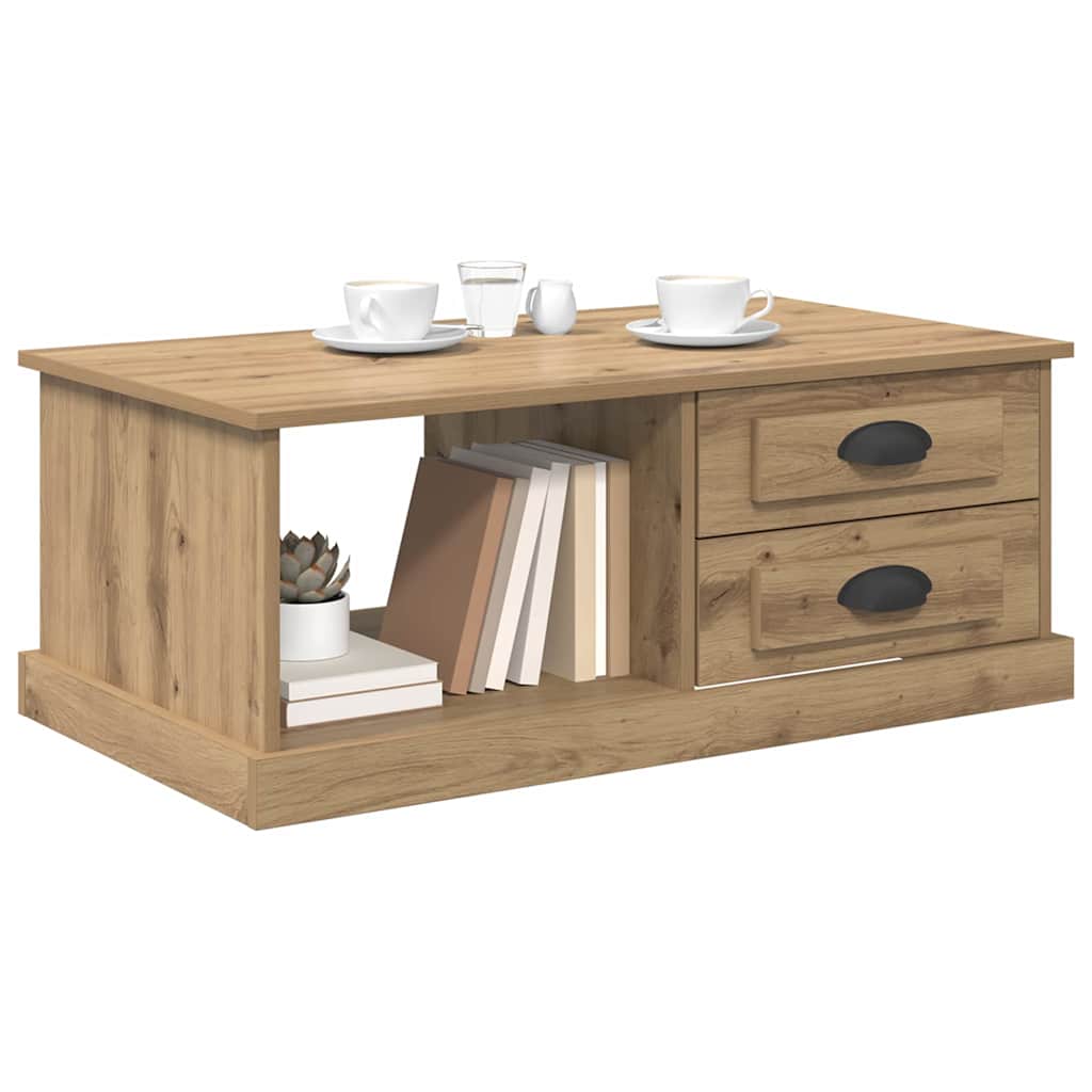 vidaXL Couchtisch Artisan-Eiche 90 x 50 x 35 cm Holzwerkstoff
