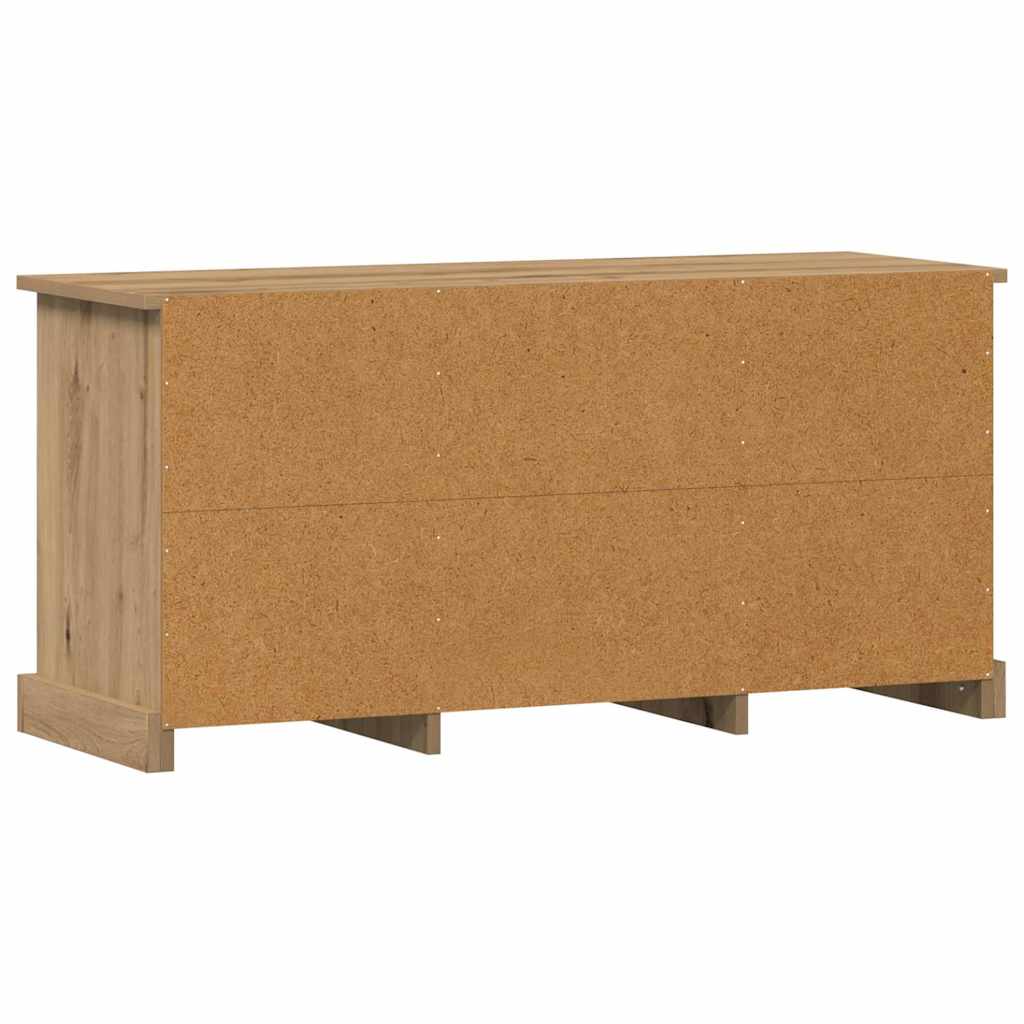 vidaXL TV-Schränk Artisan-Eiche 99,5 x 35,5 x 48 cm Holzwerkstoff