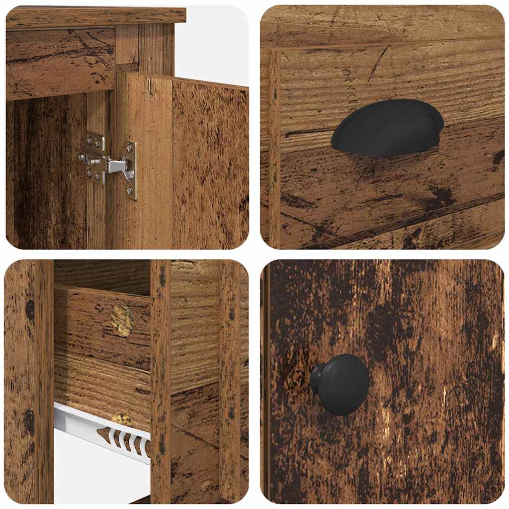 Highboard Altholz 60 x 35,5 x 103,5 cm Holzwerkstoff