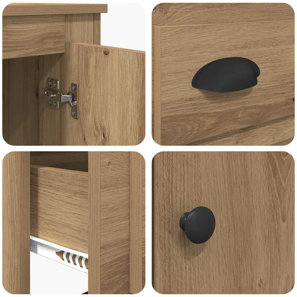 vidaXL Highboard Artisan-Eiche 60 x 35,5 x 103,5 cm Holzwerkstoff
