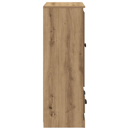 vidaXL Highboard Artisan-Eiche 60 x 35,5 x 103,5 cm Holzwerkstoff