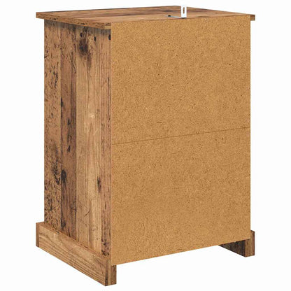 Nachttisch 2 pcs Altholz 36 x 43 x 60 cm Holzwerkstoff
