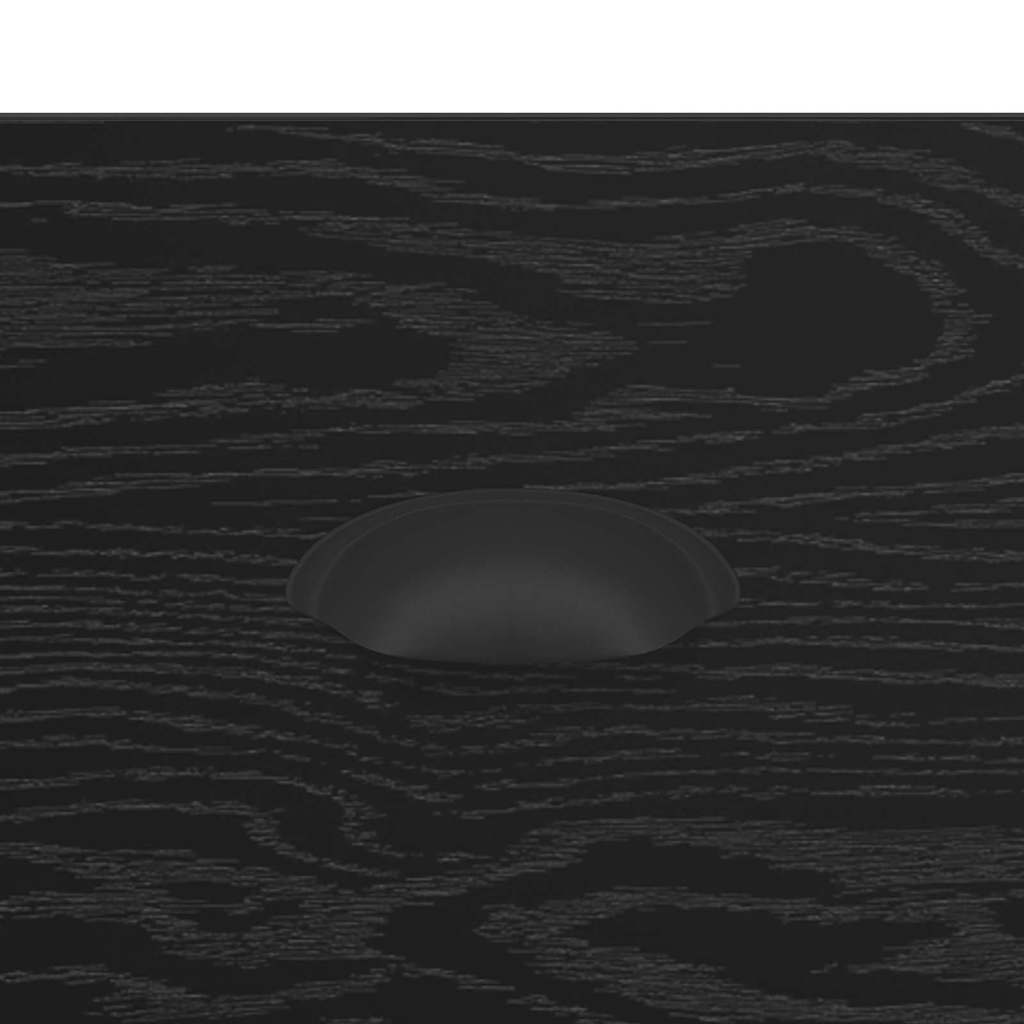 vidaXL Sideboard Schwarz Eichen-Optik 70 x 35,5 x 67,5 cm