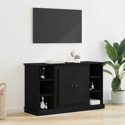 Sideboard Schwarz Eichen-Optik 100 x 35,5 x 60 cm Holzwerkstoff