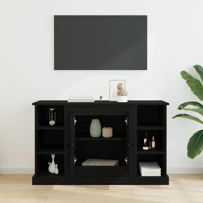 Sideboard Schwarz Eichen-Optik 100 x 35,5 x 60 cm Holzwerkstoff